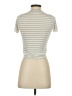 Madewell 100% Viscose Stripes Gray Silver Short Sleeve Turtleneck Size XXS - photo 2