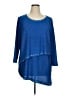 Ruby Rd. Blue 3/4 Sleeve T-Shirt Size 1X - photo 1