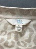 Time and Tru 100% Cotton Animal Print Silver Pullover Sweater Size XL - photo 7