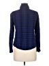 Sanctuary Plaid Blue Long Sleeve Button-Down Shirt Size M - photo 2