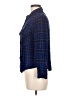 Sanctuary Plaid Blue Long Sleeve Button-Down Shirt Size M - photo 5