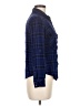 Sanctuary Plaid Blue Long Sleeve Button-Down Shirt Size M - photo 4