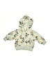 Unbranded Floral Ivory Zip Up Hoodie Size 0-3 mo - photo 1