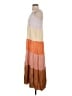 Assorted Brands Color Block Orange Casual Dress Size S - photo 5