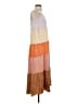 Assorted Brands Color Block Orange Casual Dress Size S - photo 4