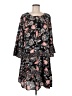 Style&Co 100% Polyester Paisley Black Casual Dress Size M - photo 1
