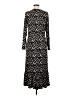 Saint + Sofia Animal Print Black Casual Dress Size 6 - photo 2