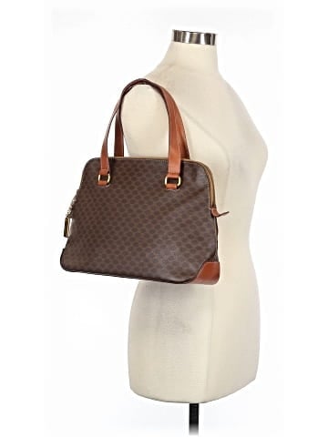 Céline Coated Canvas Macadam Handbag (view 2)
