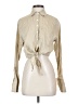 ATM 100% Linen Tan Long Sleeve Blouse Size XS - photo 1