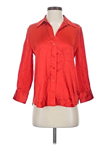 L'Agence 3/4 Sleeve Silk Top (view 1)