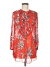 Leifsdottir 100% Silk Red 3/4 Sleeve Silk Top Size 6 - photo 1