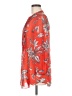 Leifsdottir 100% Silk Red 3/4 Sleeve Silk Top Size 6 - photo 5
