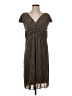 Max Studio 100% Polyester Houndstooth Brown Casual Dress Size S - photo 1