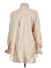 Zara 100% Linen Tan Long Sleeve Button-Down Shirt Size XS - photo 2