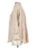 Zara 100% Linen Tan Long Sleeve Button-Down Shirt Size XS - photo 5