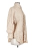 Zara 100% Linen Tan Long Sleeve Button-Down Shirt Size XS - photo 4