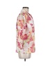 JM Collection Floral Pink 3/4 Sleeve Button-Down Shirt Size M (estimated) - photo 4