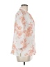 Unbranded Floral Orange 3/4 Sleeve Button-Down Shirt Size M (estimated) - photo 4