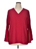 MICHAEL Michael Kors Red Long Sleeve Blouse Size XL - photo 1