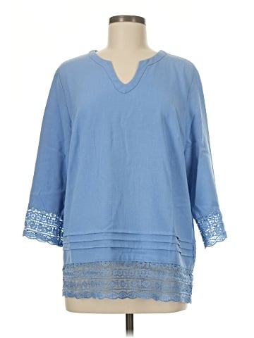 Norm Thompson 3/4 Sleeve Blouse (view 1)