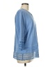 Norm Thompson Blue 3/4 Sleeve Blouse Size M - photo 4
