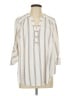 Torrid 100% Polyester Stripes Ivory 3/4 Sleeve Blouse Size Lg Plus (0) - photo 1