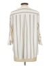 Torrid 100% Polyester Stripes Ivory 3/4 Sleeve Blouse Size Lg Plus (0) - photo 2