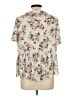 Torrid 100% Polyester Floral Ivory Short Sleeve Blouse Size Lg Plus (0) - photo 2