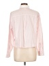 Old Navy 100% Cotton Stripes Pink Long Sleeve Blouse Size L - photo 2