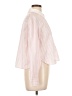 Old Navy 100% Cotton Stripes Pink Long Sleeve Blouse Size L - photo 4