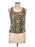 Soprano Gold Sleeveless Blouse Size L - photo 1