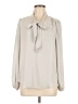 Maison d' Amelie 100% Polyester Gray Ivory Long Sleeve Blouse Size M - photo 1