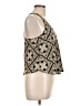 Soprano Gold Sleeveless Blouse Size L - photo 4