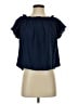Unbranded 100% Polyester Blue Short Sleeve Blouse Size S - photo 1