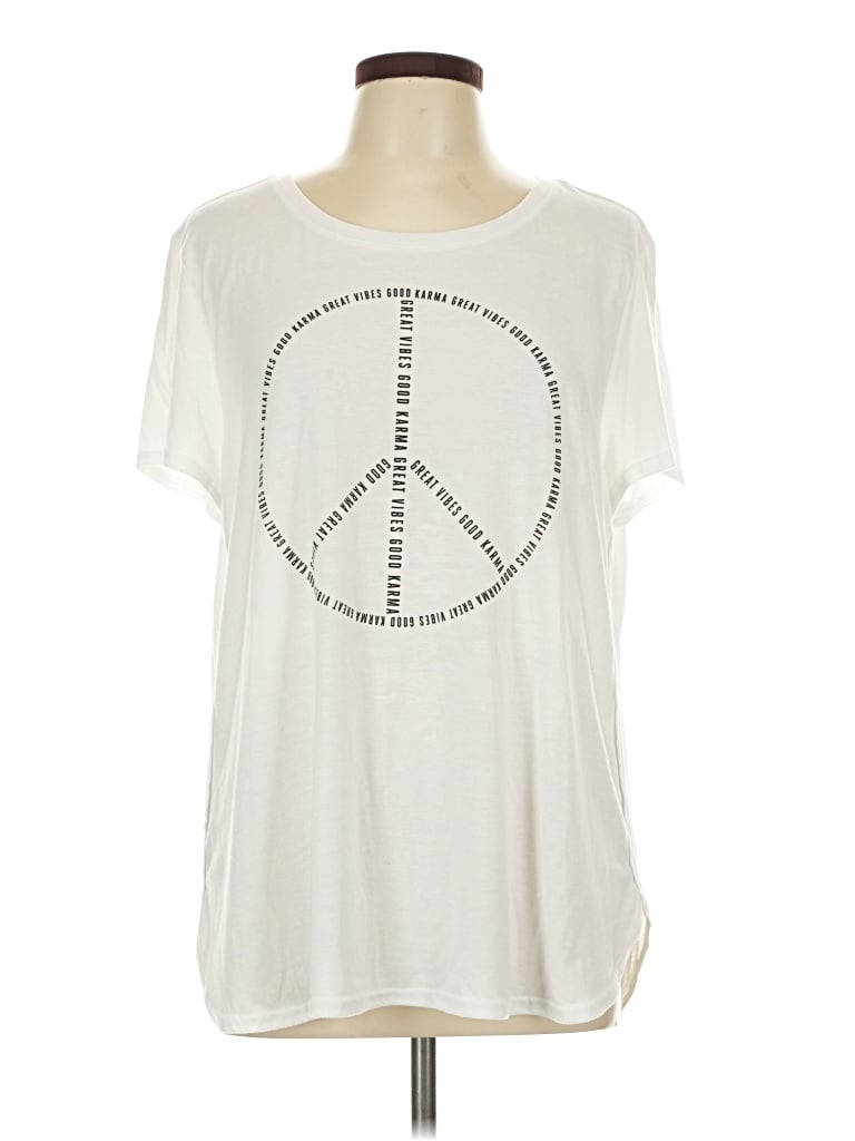 Pre-owned Active By Old Navy Short Sleeve T-shirt In White