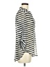 Teenbell 100% Polyester Stripes Silver 3/4 Sleeve Blouse Size M - photo 4