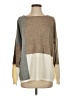 Simply Noelle Color Block Tan Pullover Sweater Size S - photo 1