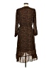 Old Navy 100% Polyester Animal Print Brown Casual Dress Size M - photo 2