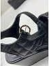 Chanel Black Wedges Size EU 37 1/2 - photo 5