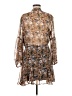 AaKaa 100% Polyester Paisley Brown Casual Dress Size M - photo 2