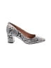 Corso Como Animal Print Silver Blue Heels Size 7 1/2 - photo 1