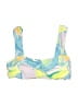 LA Hearts Print Blue Swimsuit Top Size XS - photo 1