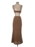 Reverse 100% Polyester Brown Cocktail Dress Size S - photo 2