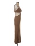 Reverse 100% Polyester Brown Cocktail Dress Size S - photo 4
