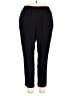 Alfred Dunner Solid Black Casual Pants Size 18 - photo 1