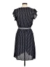 Wrapper Polka Dots Blue Casual Dress Size M - photo 2