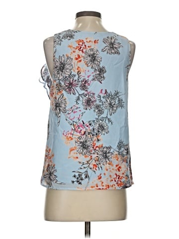 Greylin Sleeveless Silk Top (view 2)