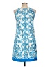 Barbara Gerwit Paisley Blue Cocktail Dress Size L - photo 2