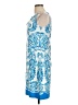 Barbara Gerwit Paisley Blue Cocktail Dress Size L - photo 5