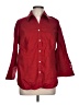 Talbots Red 3/4 Sleeve Button-Down Shirt Size 12 - photo 1